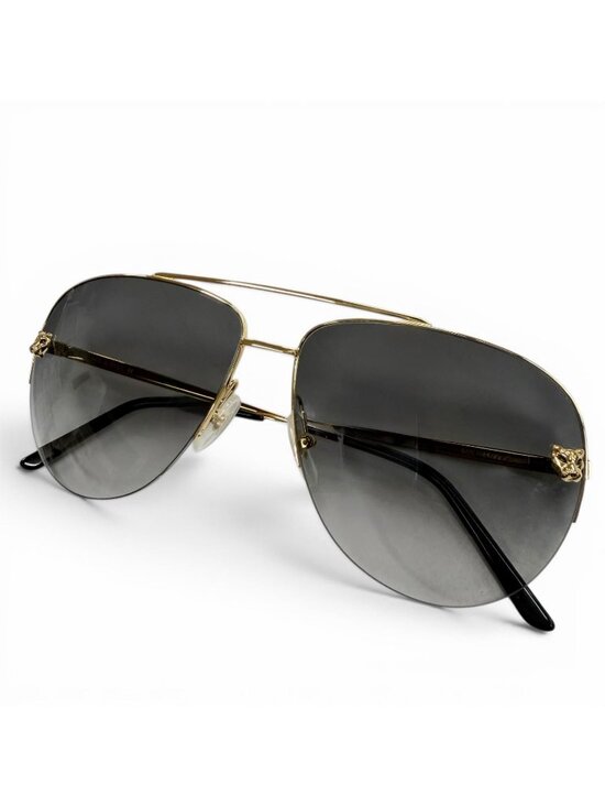 Cartier Panthere de Cartier Two Bridge Gradient Lens Eyewear Sunglasses Gold main image 10